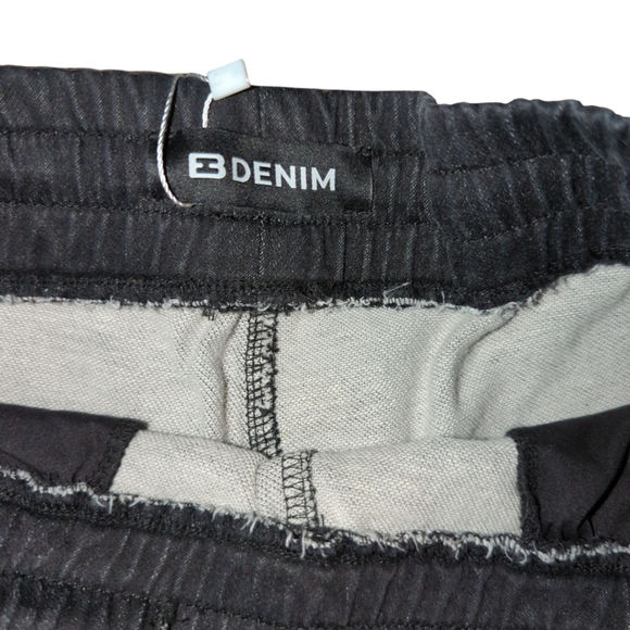 EB denim Wide-Leg Black track Pants - Picture 3 of 6